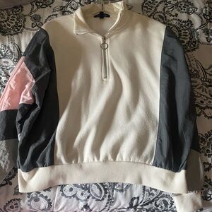 Colorblock Half-Zip Sweater